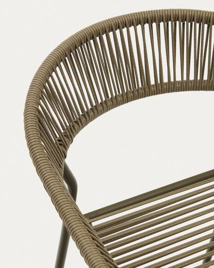 Futadera Садовый стул из зеленого шнура и зеленой стали Испания La Forma