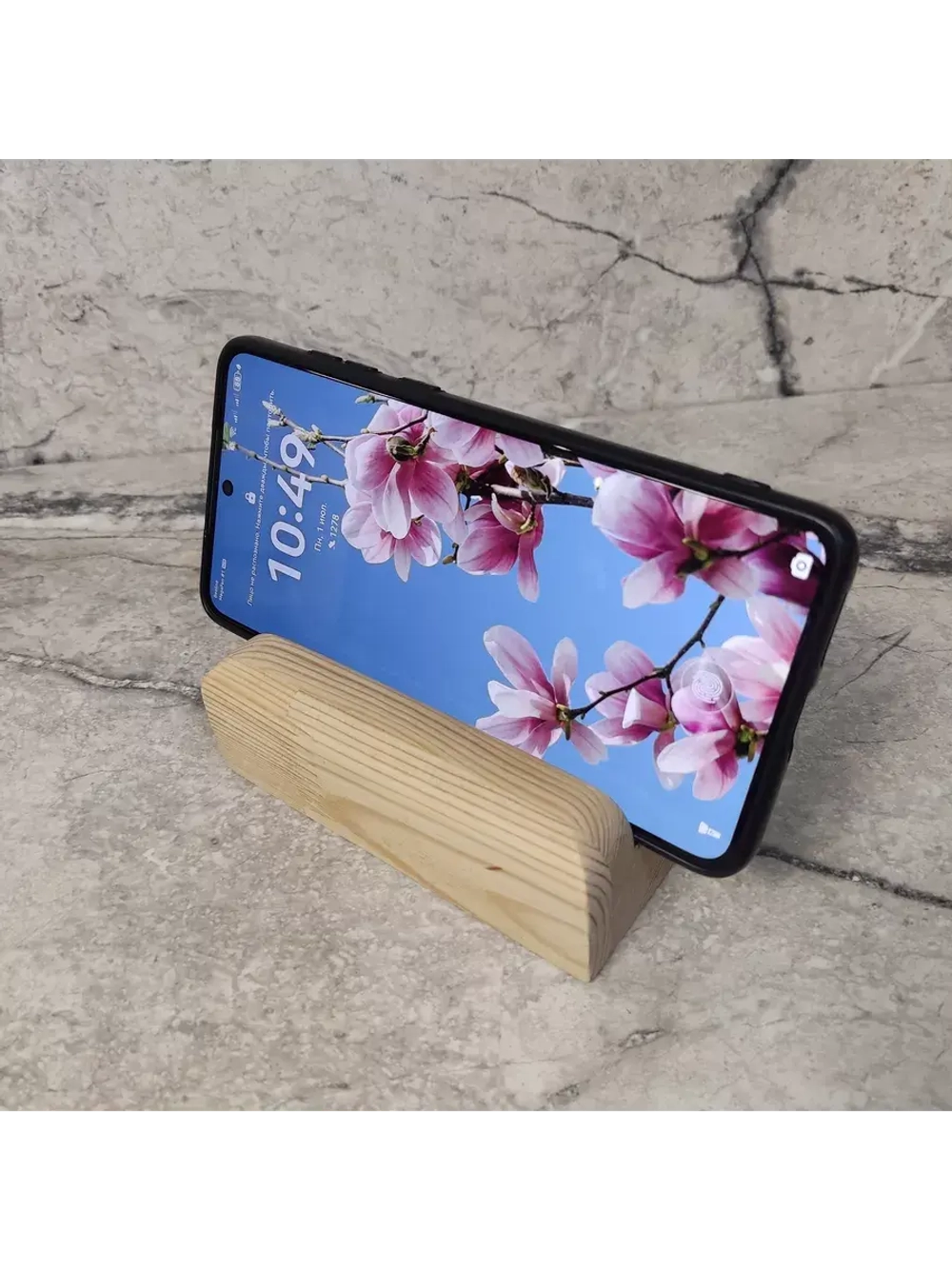 Подставка для телефона деревянная