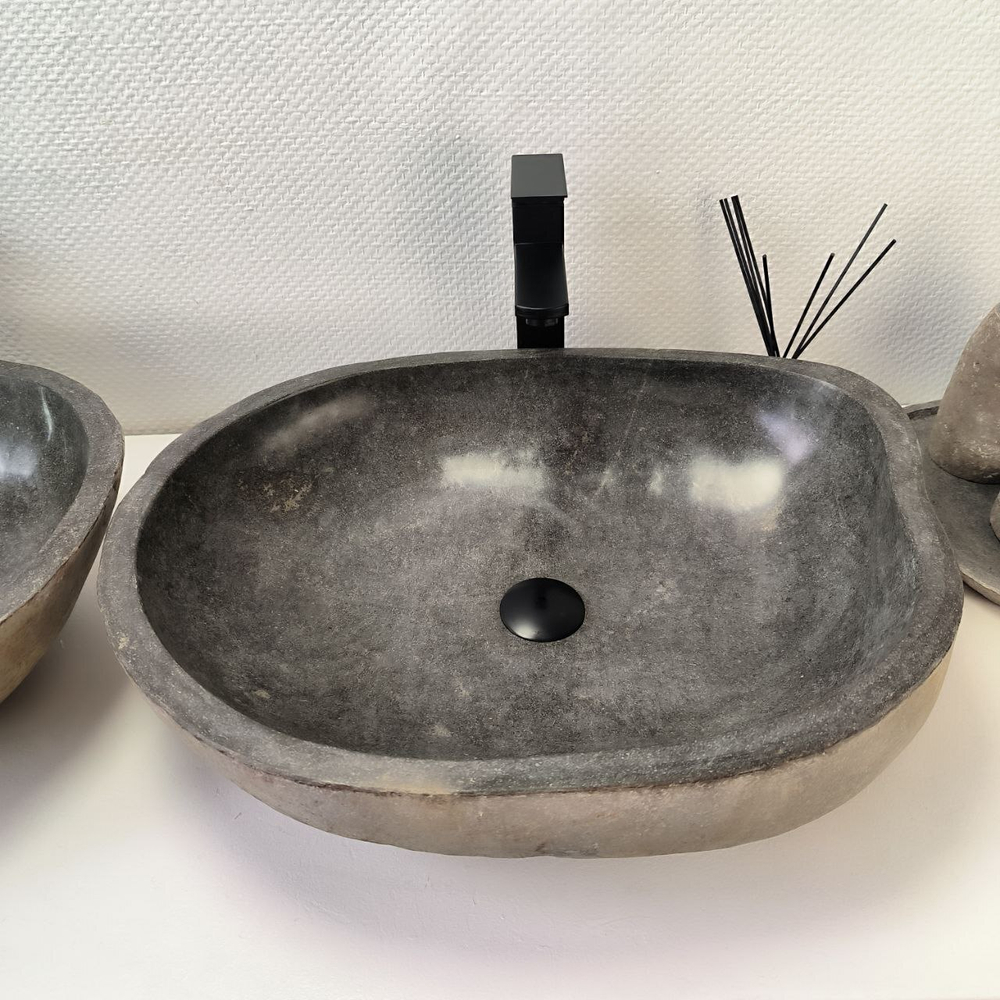 Раковина из речного камня ПАРА! RS-63831 56*44*15 2шт 0127