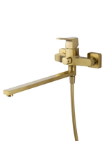 Смеситель для ванны WONZON & WOGHAND FLEX, Брашированное золото (WW-639906-BG)