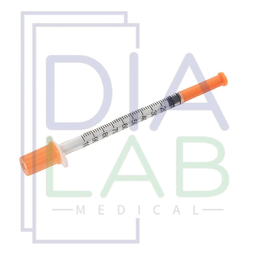 SITEKMED Шприц 1 мл инсулиновый одноразовый медицинский стерильный U-100 с иглой 29G 0,33x12мм, трехкомпонентный,10шт./уп.
