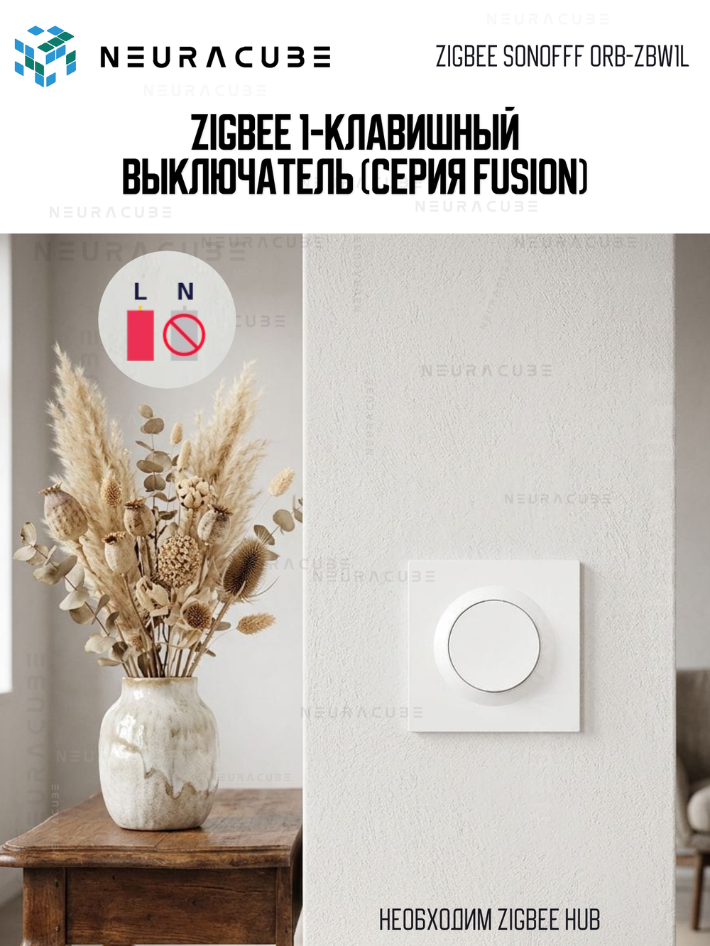 Zigbee выключатель SONOFF Orb-ZBW1L