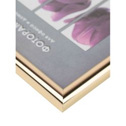 Фоторамка Image Art Радуга 15х21 пластиковая со стеклом золото | Image Art