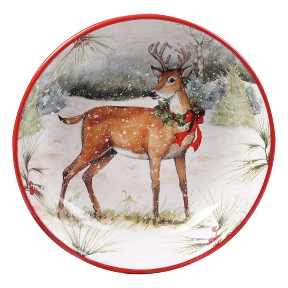 Тарелка суповая 23см Certified Int. Зимний лес