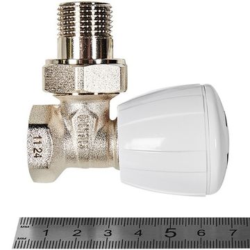 Клапан ручной регулирующий угловой Rommer 1/2"для радиатора (RVR-0002-100015)