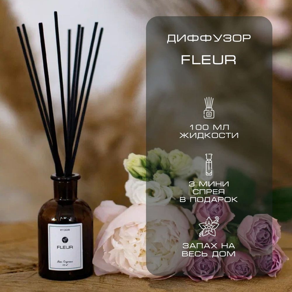 By Kaori Диффузор &quot;FLEUR&quot; комплект S, 125 мл