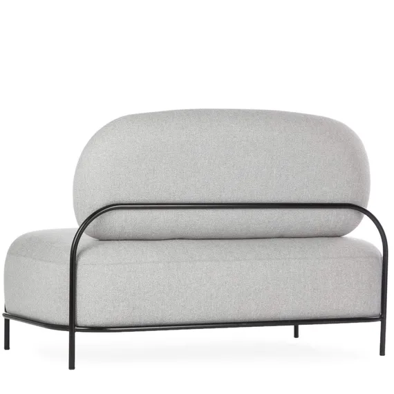 Двухместный диван Pawai 125 см, серый