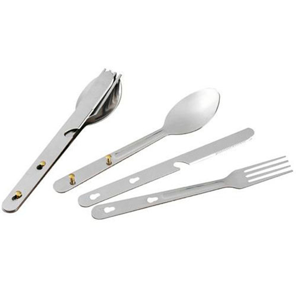 Набор столовых приборов "СЛЕДОПЫТ", нержавеющая сталь. (ложка, вилка, нож)