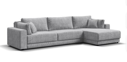 Угловой диван Босс Прайм Макс Вельвет Корд серый