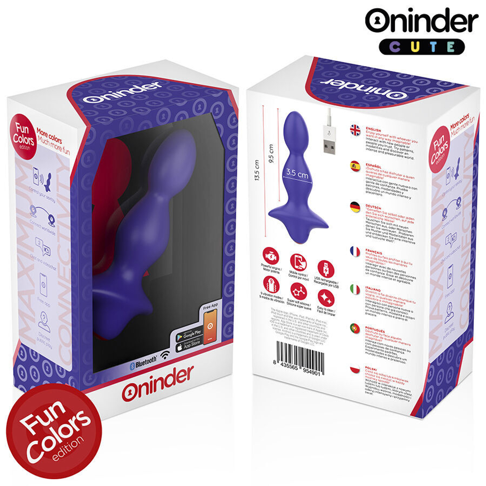 ONINDER - Анальная вибропробка с приложением