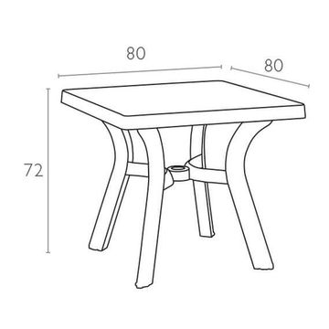 Стол пластиковый обеденный Viva