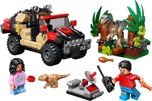 Конструктор LEGO Jurassic World 76972 Побег Раптора по бездорожью