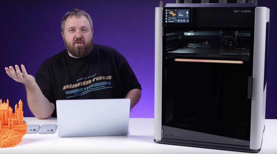 Bambu Lab H2D в объективе Wylsacom