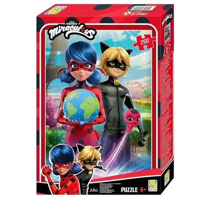 Пазл 260эл. "Леди Баг и Супер-Кот" (Степ пазл)