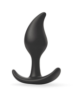 Черный анальный стимулятор - 9,2 см. (Цвет: черный)