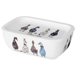 БЛЮДО С КРЫШКОЙ LEFARD "FAMILY FARM" ПРЯМОУГ. 16,5*11,5*6 СМ 490 МЛ (КОР=24ШТ.)