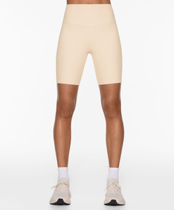 OYSHO Легинсы-велосипедки Comfortlux с высокой посадкой длиной 20 см, светлый экрю