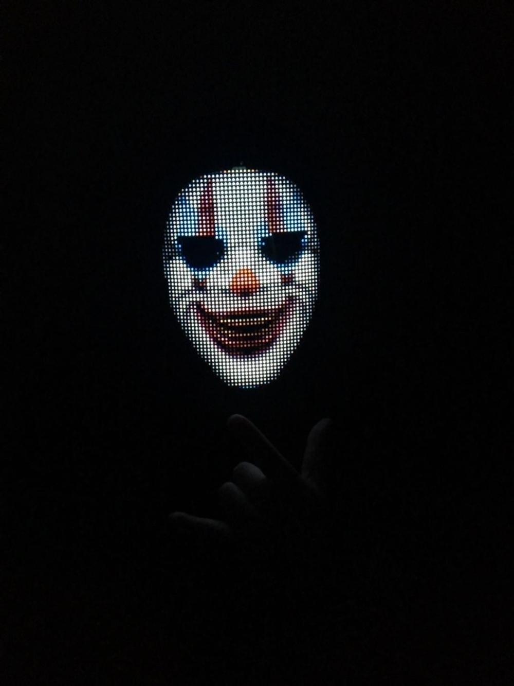 Умная карнавальная маска с LED экраном для лица Cyber face