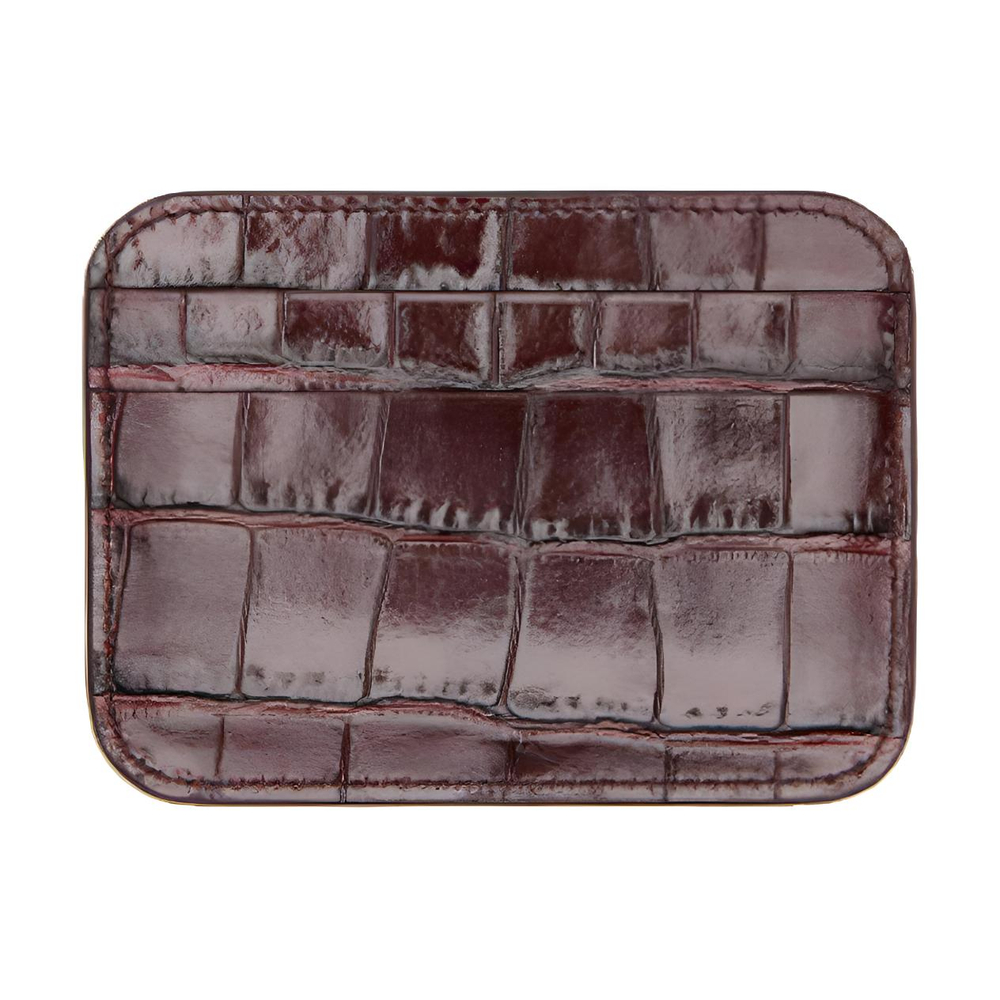 Balenciaga Cash Cow Leather Card Holder Card Holder Women"s Dark Red