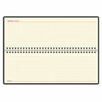 Планинг настольный недатированный (305x140 мм) BRAUBERG "Status", под кожу, 60 л., темно-синий, 113373