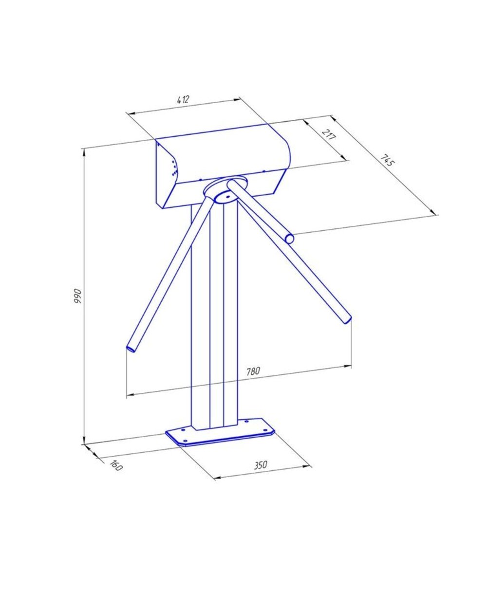 Турникет-трипод