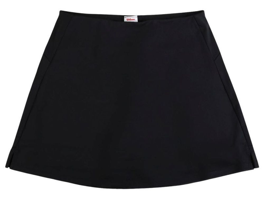 Теннисная юбка Wilson Team Flat Front Skirt - черный