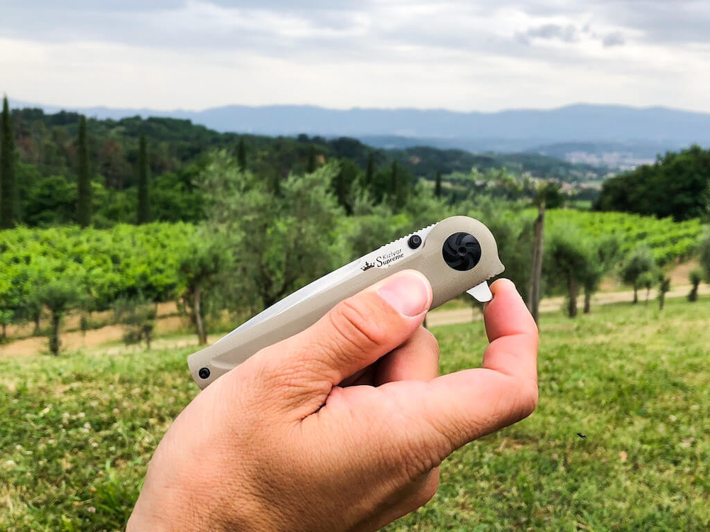 Складной нож Biker Z M390 (Cryo) StoneWash