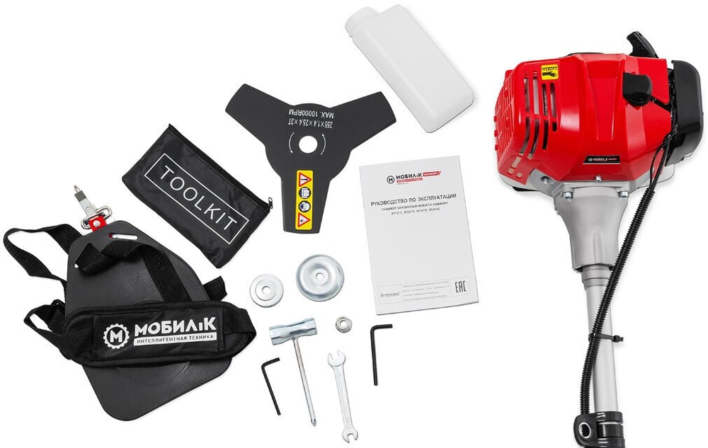 Мотокоса МОБИЛ К XT251С КОМФОРТ 33 куб.см., 1,25 л.с., нож+леска, 7,0 кг,(MBK0027113)