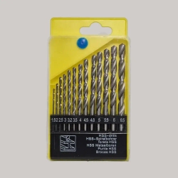 Набор кобальтовых сверл М35 (Р6М5К5) по металлу и дереву 13шт. 1-6.5 мм