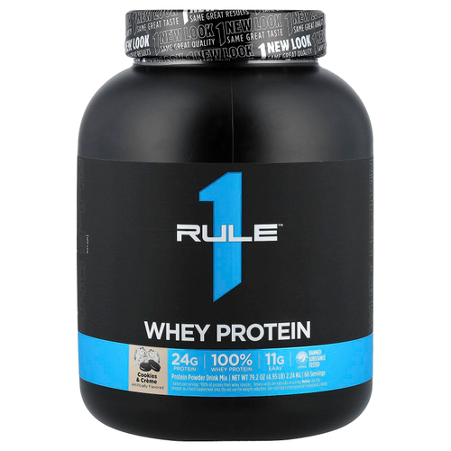 Rule One Proteins, сывороточная протеиновая смесь для приготовления напитка, печенье и крем, 2,24 кг (4,95 фунта)