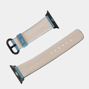 Ремешок для Apple Watch 40/41/42 mm из кожи аллигатора, сизого цвета