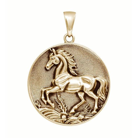 Лошадь - подвеска из бронзы, вид 3