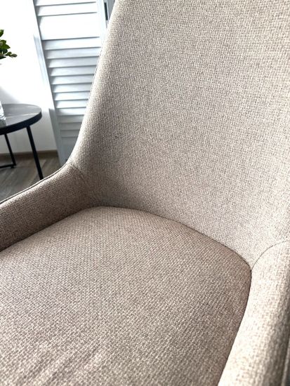 Стул CRISTIAN Light Brown Barrel-19, ткань / орех