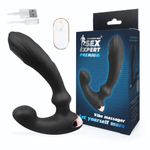 Черный вибромассажер простаты Sex Expert - 14,5 см. (Цвет: черный)