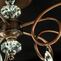 Citilux Синди CL330153 Люстра хрустальная Коричневая