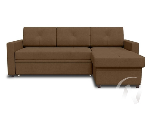Диван угловой Лира 1 (ДУ) LUMA 11 (коричневый)