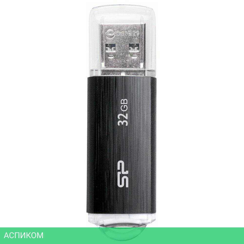 USB Flash-накопитель Silicon-Power Ultima U02 64Gb Black (SP064GBUF2U02V1K)