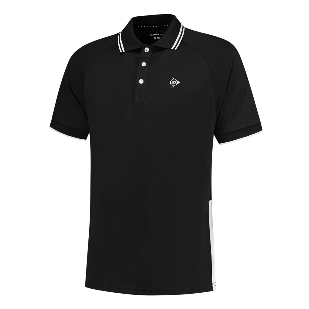 Мужское теннисное поло Dunlop Polo Men - Black, White