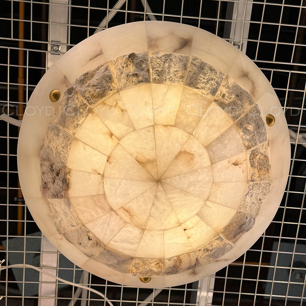 Люстра Cloyd TELEMACH C6 / Ø60 см - алебастр - латунь (арт.12347)