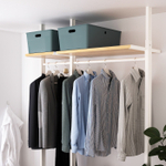 Коробка для хранения с крышкой IKEA KUGGIS (КУГГИС), Бирюзовый, 37x54x21 см