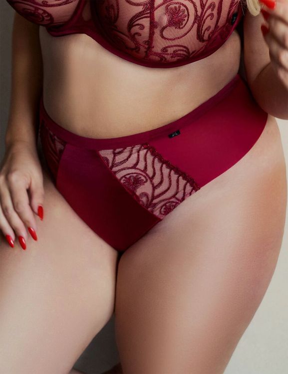 Kris Line RUBIN Стринги High Waist (Гранат)