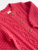 Вязаный кардиган для малышей Next K82-417, Красный
