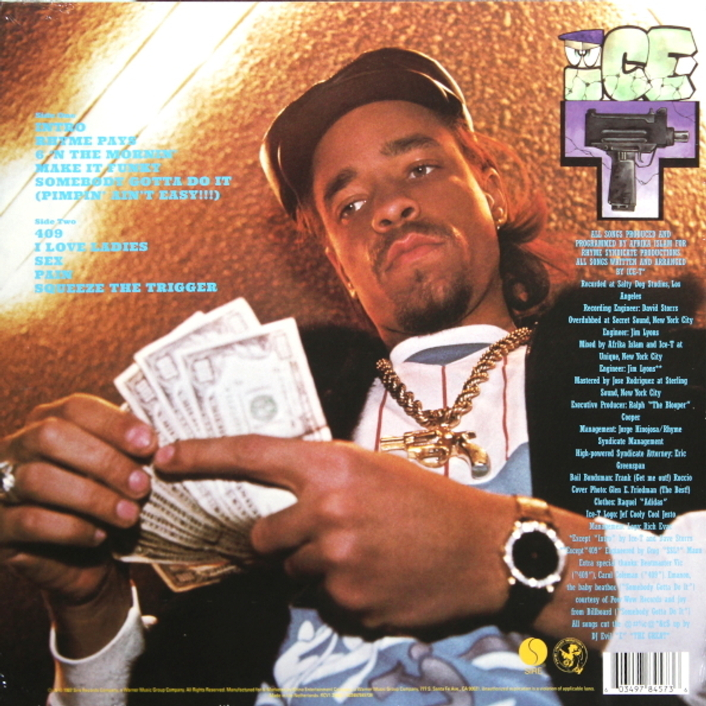 Ice-T / Rhyme Pays (Limited Edition)(Coloured Vinyl)(LP)