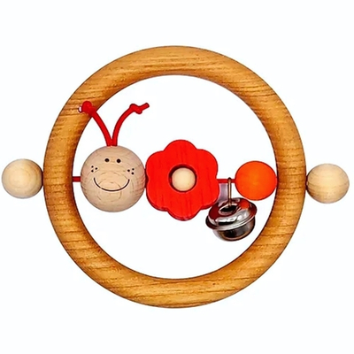 Погремушка "Бабочки" красная (С-мала)