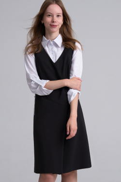 Офисный сарафан 2614АП, черный #70Ч082614АП