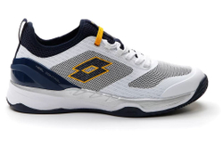 Теннисные кроссовки Lotto Mirage 200 Clay - all white/navy blue/saffron