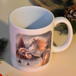 Кружка 350мл Новогодняя лошадь, MFK20591