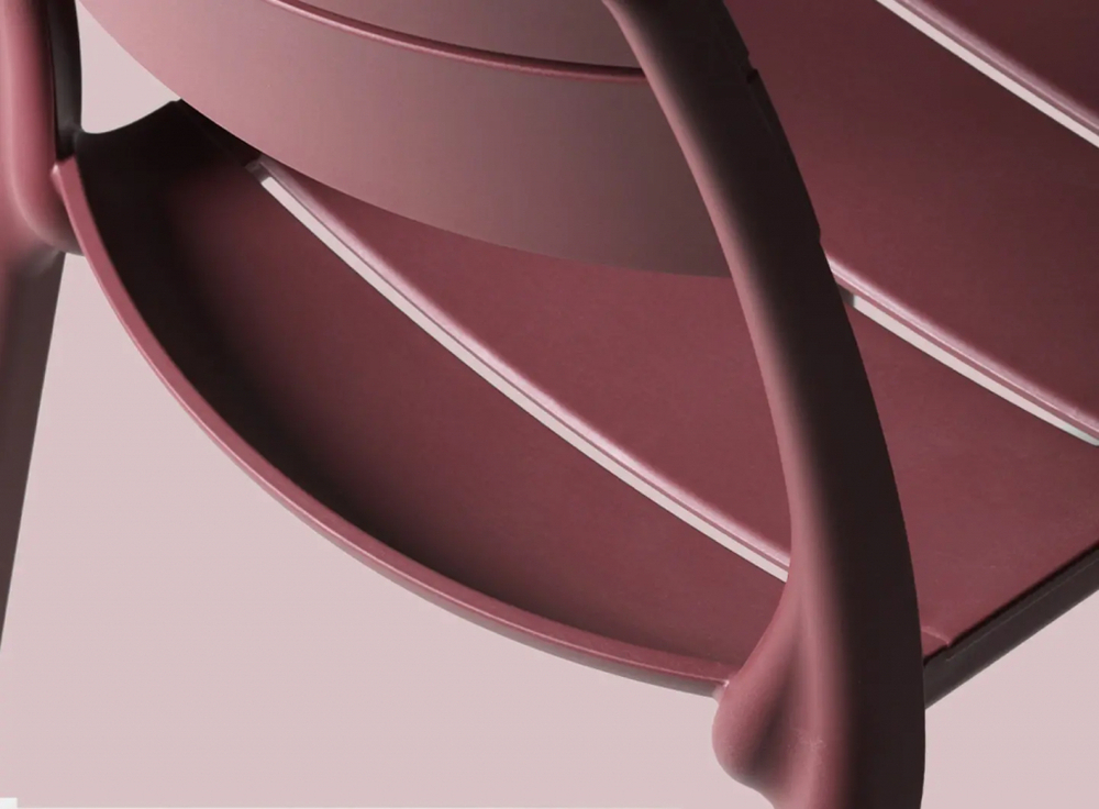 Стул пластиковый Nardi Cassia Bistrot, бургунди