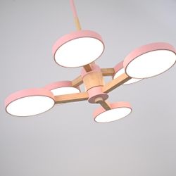 Люстра на штанге TURNA DBL L6 Pink