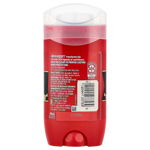 Old Spice, Swagger дезодорант, кедр, 85 г (3 унции)